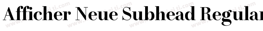 Afficher Neue Subhead Regular字体转换